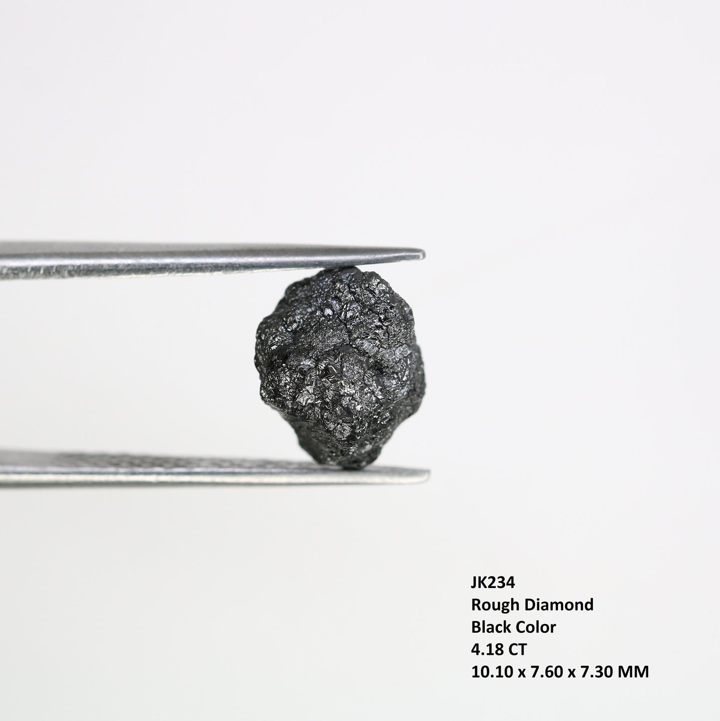 4.18 CT Raw Rough Uncut Black Diamond | Elegant Black Diamond Ring | Ideal for Engagement & Proposal | Perfect Birthday Gift for Her