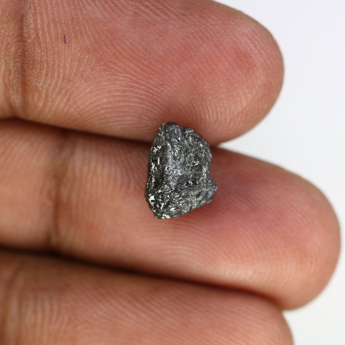 4.23 CT Fancy Black Rough Uncut Diamond | Unique Wedding Jewelry | Black Diamond Pendant | Perfect Anniversary & Birthday Gift for Her