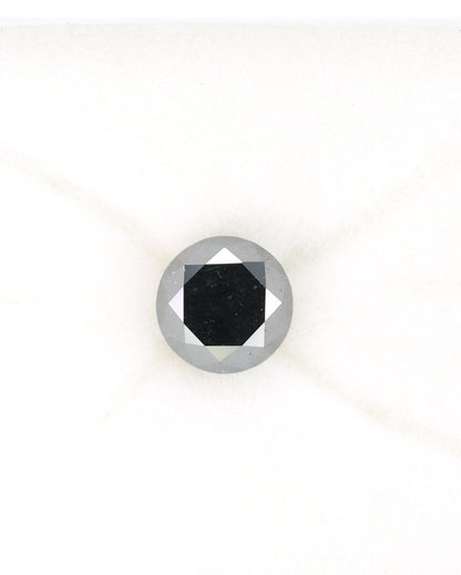 2.72 CT Round Brilliant Cut Fancy Black Diamond | Perfect Anniversary Gift | Ideal for Her | High-Quality Loose Diamond