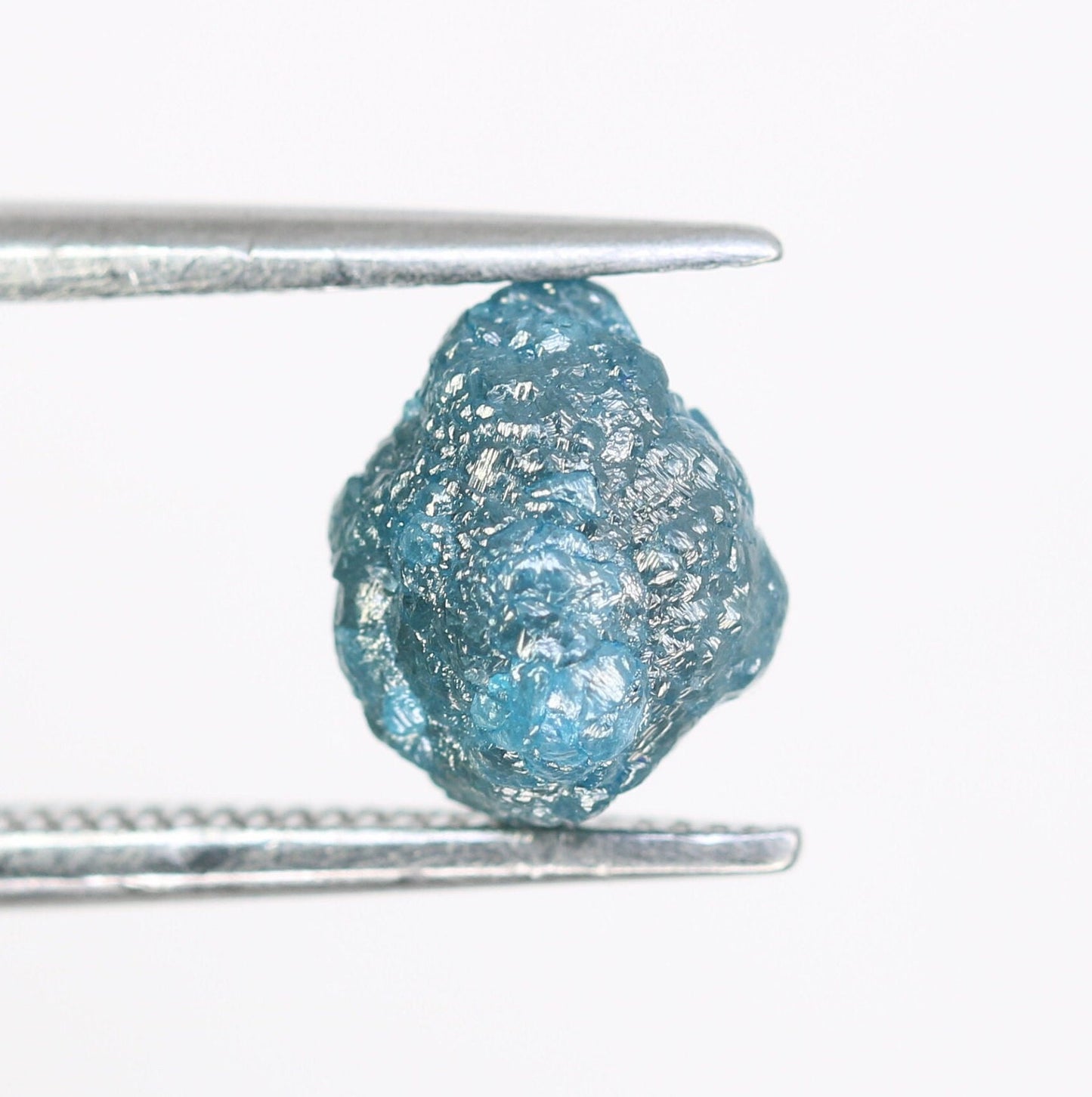 2.23 CT 8.10 MM Loose Fancy Blue Irregular Cut Rough Diamond, Unique Gemstone for Designer Pendants