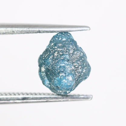 2.23 CT 8.10 MM Loose Fancy Blue Irregular Cut Rough Diamond, Unique Gemstone for Designer Pendants