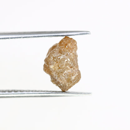 3.29 CT Fancy Rough Uncut Dark Orange Diamond | Unique Engagement & Wedding Ring | Irregular Dark Orange Jewelry | Perfect Wedding Gift