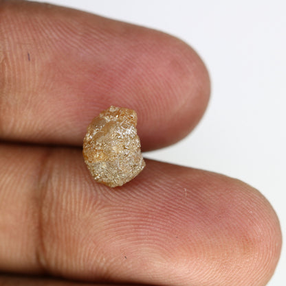 3.29 CT Fancy Rough Uncut Dark Orange Diamond | Unique Engagement & Wedding Ring | Irregular Dark Orange Jewelry | Perfect Wedding Gift