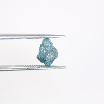 2.23 CT 8.10 MM Loose Fancy Blue Irregular Cut Rough Diamond, Unique Gemstone for Designer Pendants