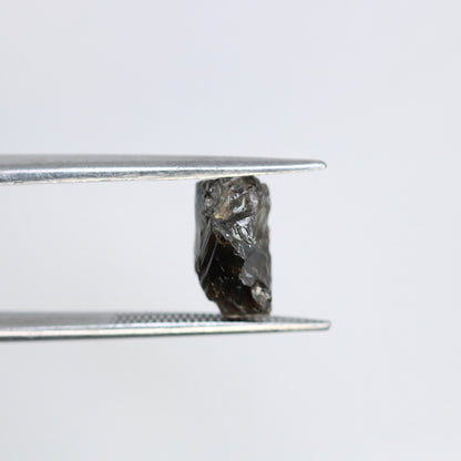 3.25 CT 10MM Black Natural Raw Uncut Salt and Pepper Diamond, Unique Gemstone for Pendant Necklaces, Bracelets, and Anniversary Gifts
