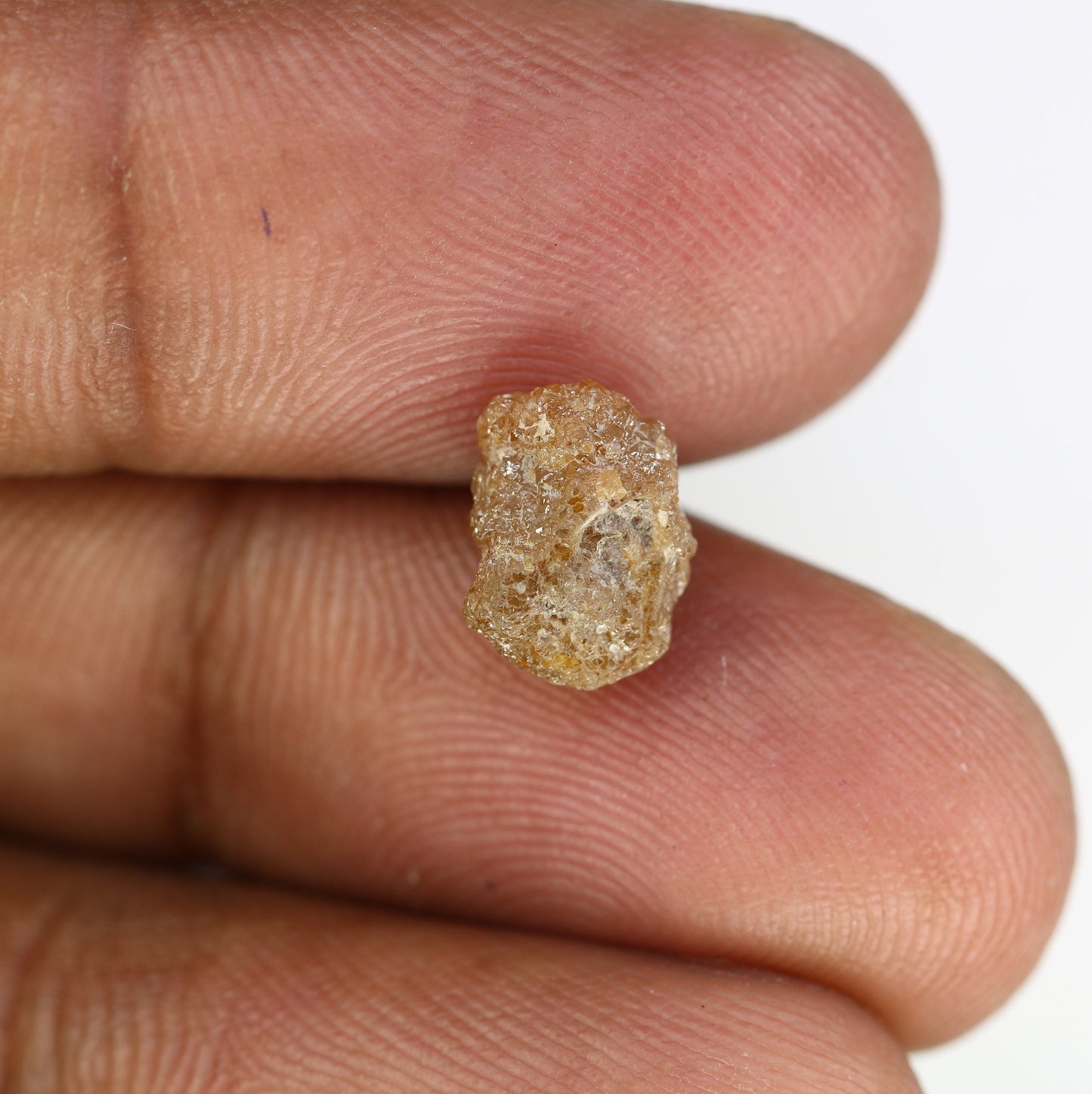 3.29 CT Fancy Rough Uncut Dark Orange Diamond | Unique Engagement & Wedding Ring | Irregular Dark Orange Jewelry | Perfect Wedding Gift