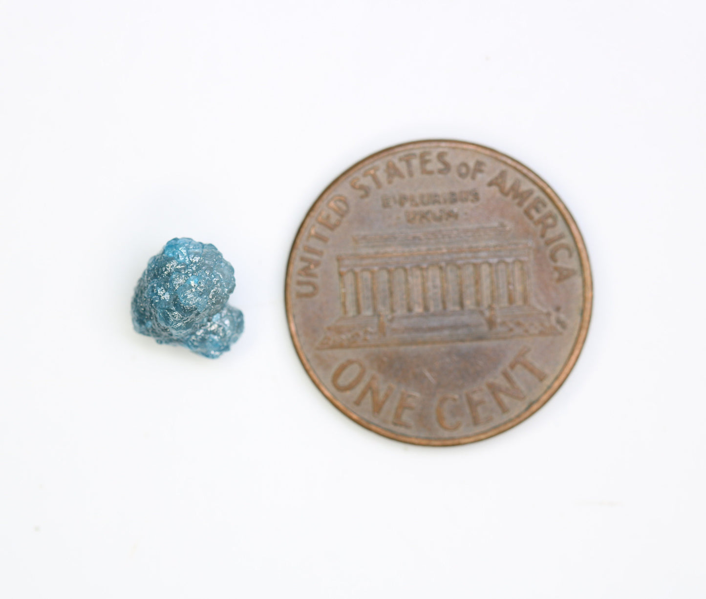 2.23 CT 8.10 MM Loose Fancy Blue Irregular Cut Rough Diamond, Unique Gemstone for Designer Pendants