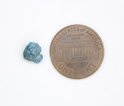 2.23 CT 8.10 MM Loose Fancy Blue Irregular Cut Rough Diamond, Unique Gemstone for Designer Pendants