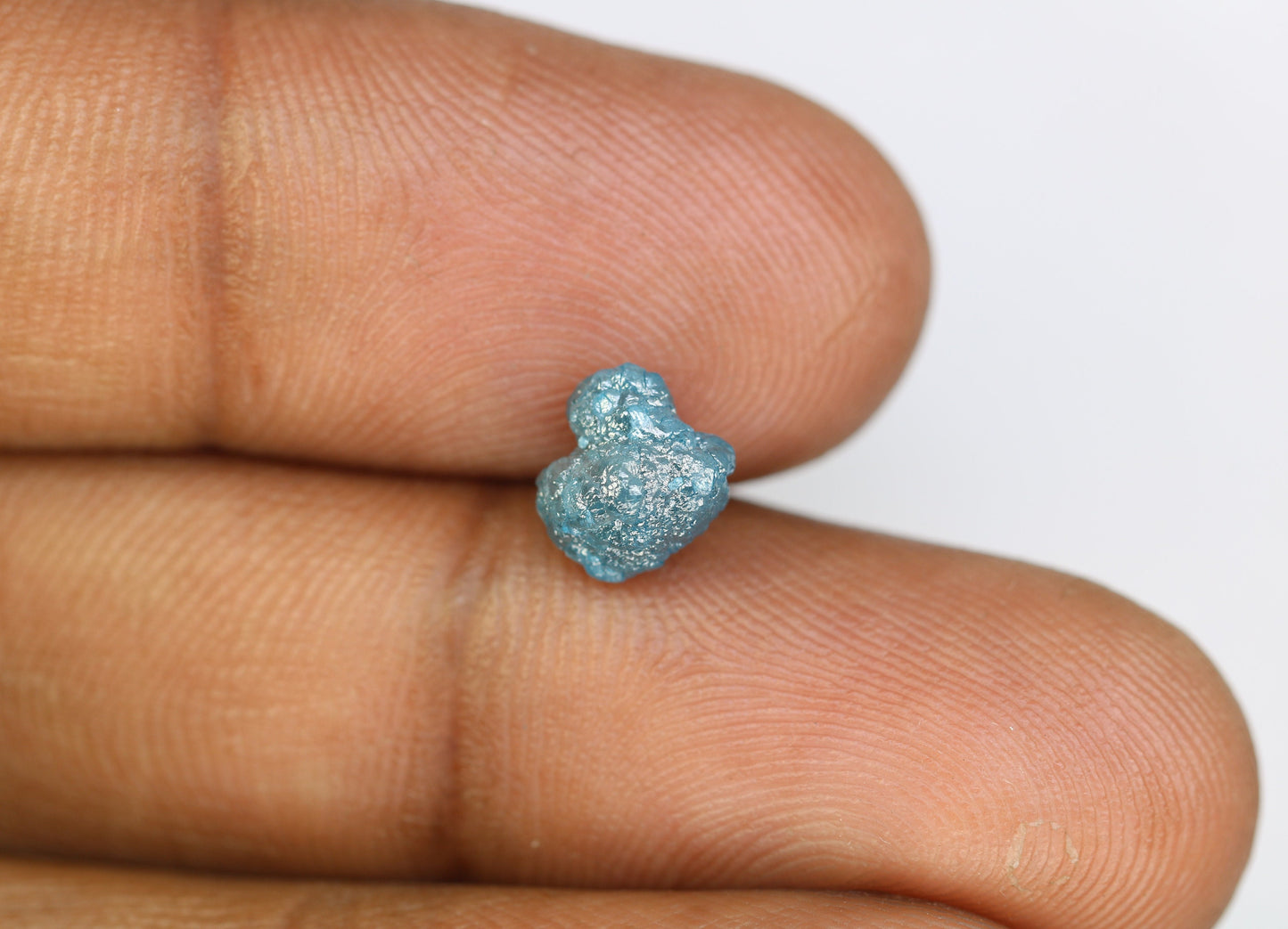 2.23 CT 8.10 MM Loose Fancy Blue Irregular Cut Rough Diamond, Unique Gemstone for Designer Pendants