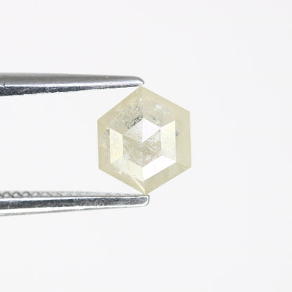 0.75 CT Natural Loose Hexagon - Salt and Pepper Hexagon For Rings - Rings Gifts For Wedding -  Fancy Gift for Her - Handmade Diamond