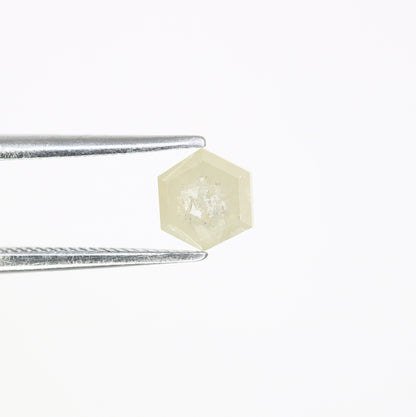 0.75 CT Natural Loose Hexagon - Salt and Pepper Hexagon For Rings - Rings Gifts For Wedding -  Fancy Gift for Her - Handmade Diamond