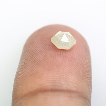 0.75 CT Natural Loose Hexagon - Salt and Pepper Hexagon For Rings - Rings Gifts For Wedding -  Fancy Gift for Her - Handmade Diamond