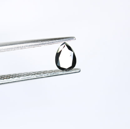 0.29 CT Loose Pear Salt and Pepper Black Diamond | Ideal Gem for Custom Engagement Ring Unique Black Diamond Perfect Christmas Gift for Her
