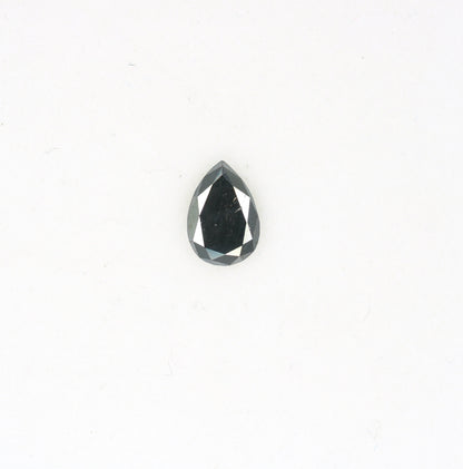0.29 CT Loose Pear Salt and Pepper Black Diamond | Ideal Gem for Custom Engagement Ring Unique Black Diamond Perfect Christmas Gift for Her