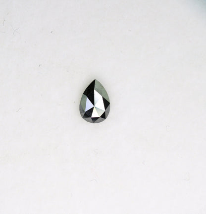 0.29 CT Loose Pear Salt and Pepper Black Diamond | Ideal Gem for Custom Engagement Ring Unique Black Diamond Perfect Christmas Gift for Her