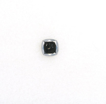 0.29 CT Rustic Black Cushion Cut Diamond | Unique Wedding or Special Occasion Gift | Proposal Ring for Her | Gold Ring Diamond