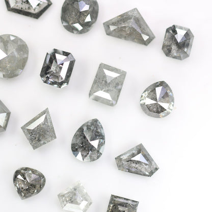Unique Salt and Pepper Diamonds | Mixed Shape Loose Natural Diamonds for Earrings, Wedding Rings, Necklaces | Perfect Gift for Her