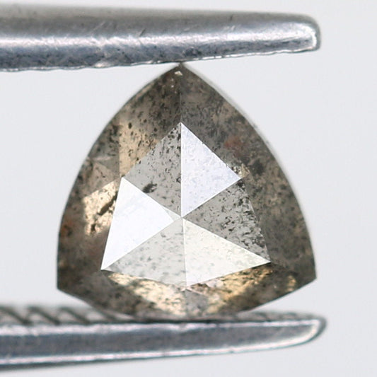 0.42  CT Fancy Triangle Shaped Rustic NAtural Salt and Paper Loose Diamond For Promise RingFor Gold Ring Diamonds