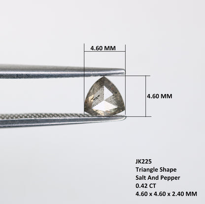 0.42  CT Fancy Triangle Shaped Rustic NAtural Salt and Paper Loose Diamond For Promise RingFor Gold Ring Diamonds