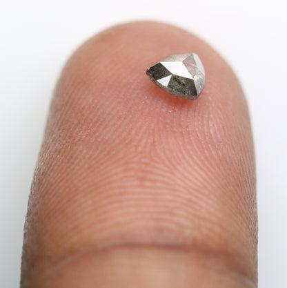 0.42  CT Fancy Triangle Shaped Rustic NAtural Salt and Paper Loose Diamond For Promise RingFor Gold Ring Diamonds
