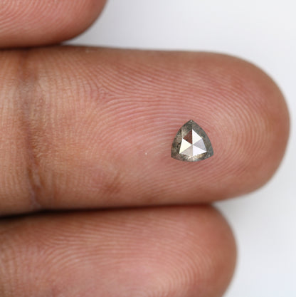 0.42  CT Fancy Triangle Shaped Rustic NAtural Salt and Paper Loose Diamond For Promise RingFor Gold Ring Diamonds