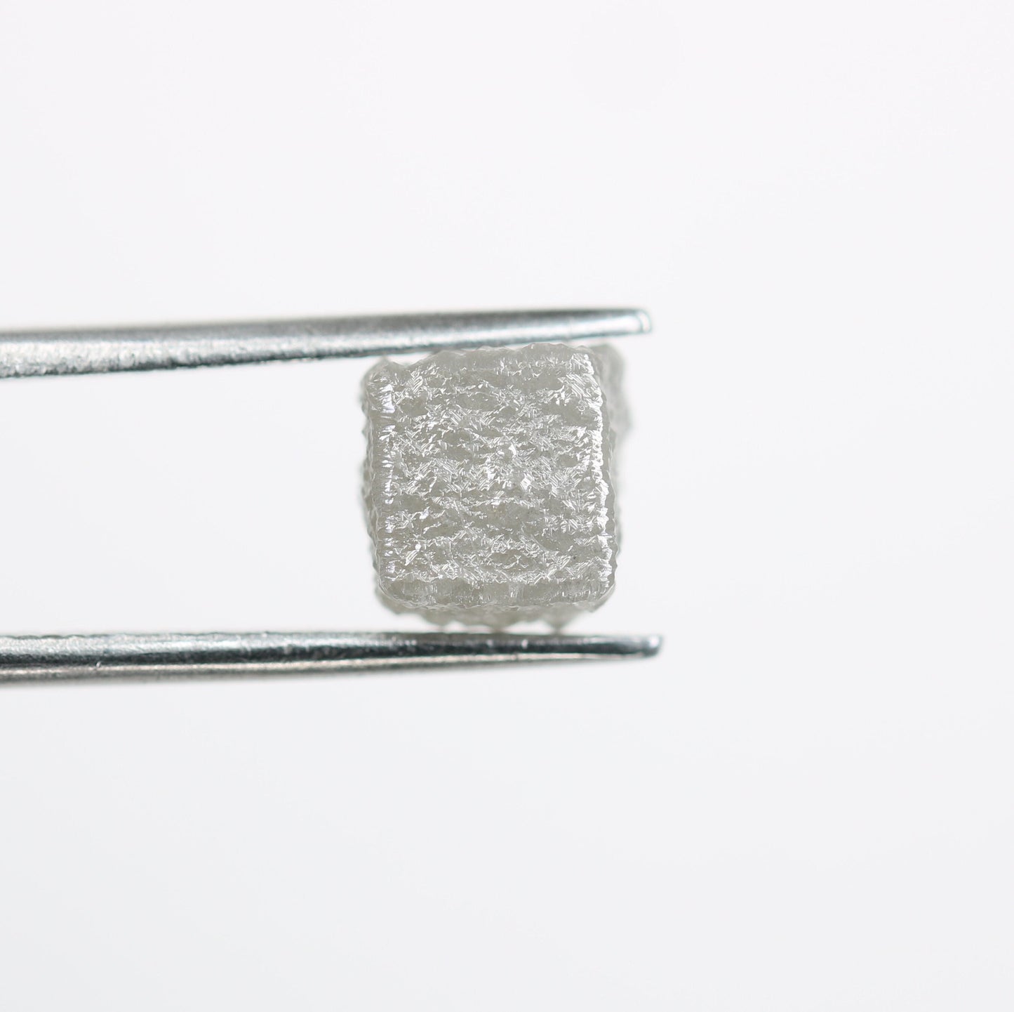 3.3 CT natural grey cube rough diamond for wedding jewelry engagement ring gift for mom gift for wife birthday present