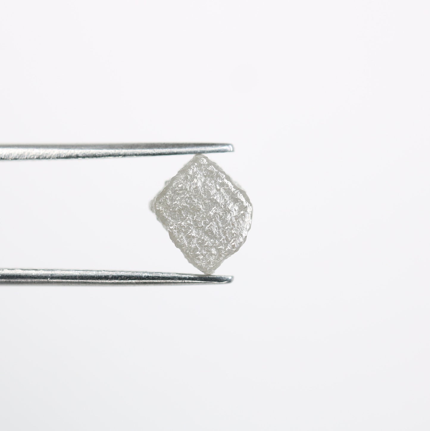 3.3 CT natural grey cube rough diamond for wedding jewelry engagement ring gift for mom gift for wife birthday present