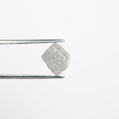 3.3 CT natural grey cube rough diamond for wedding jewelry engagement ring gift for mom gift for wife birthday present