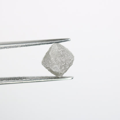 5.4 CT natural grey cube rough diamond for engagement ring wedding jewelry making gift for men gift for wife wedding present