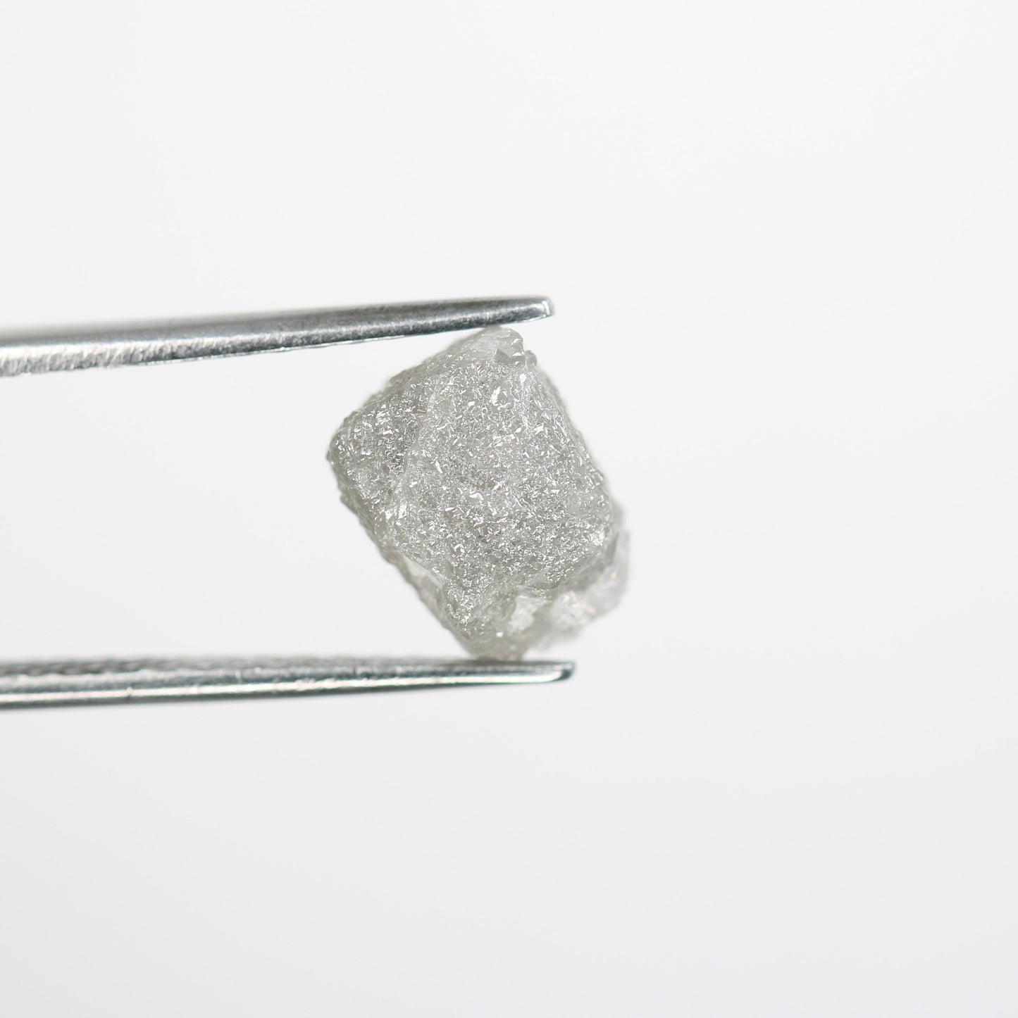 5.4 CT natural grey cube rough diamond for engagement ring wedding jewelry making gift for men gift for wife wedding present