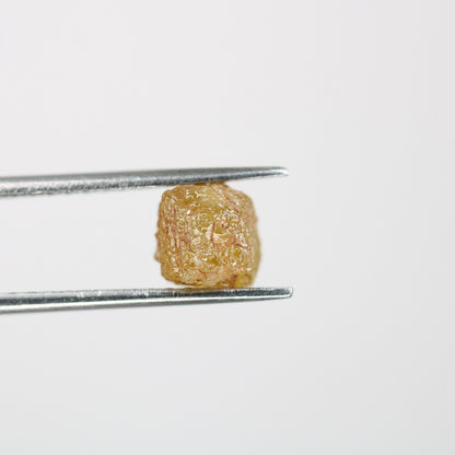 2.85 CT natural dark yellow cube rough diamond for cube diamond ring fancy rough jewelry gift for girlfriend anniversary present
