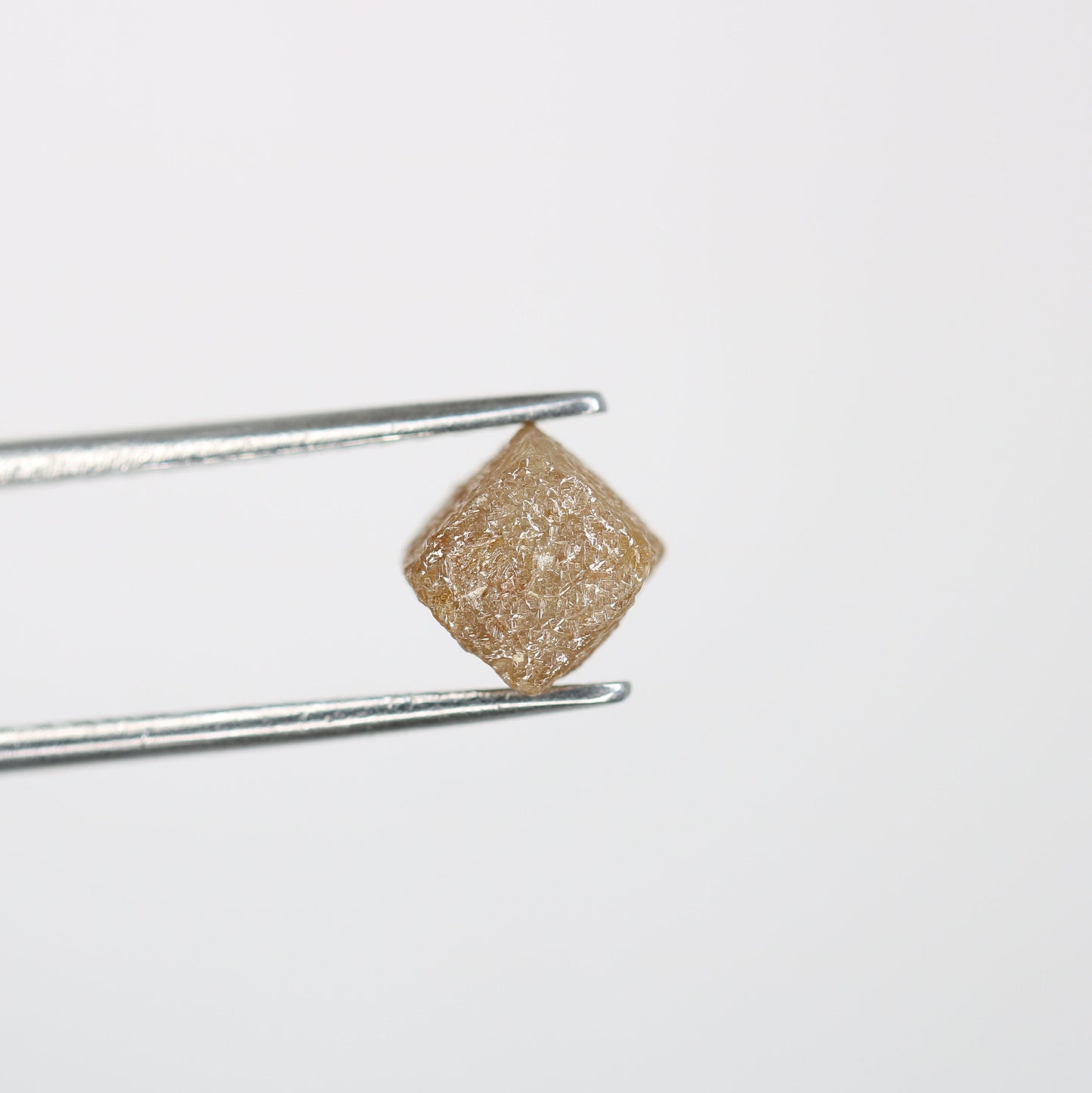 2.47 CT natural light peach cube raw diamond for proposal ring peach diamond pendant gift for girlfriend birthday present