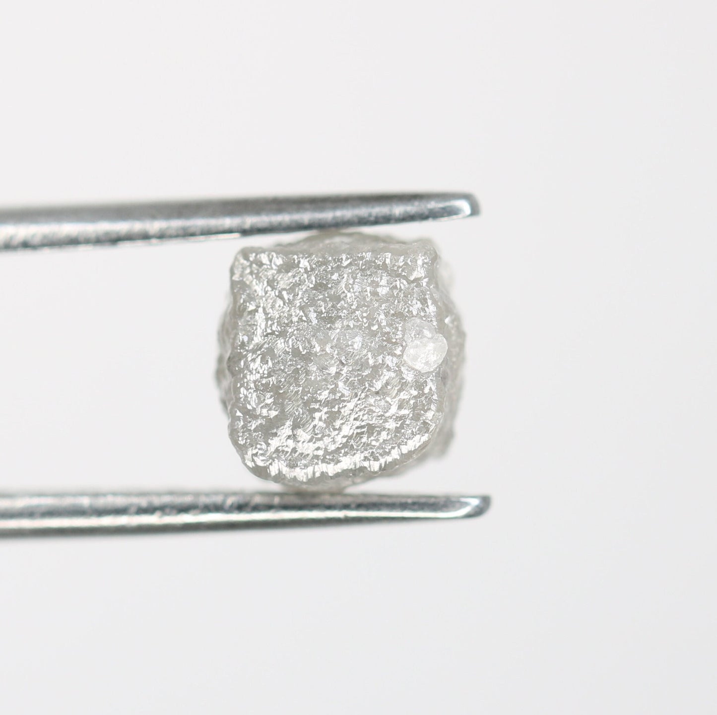 2.81 CT fancy grey cube rough diamond for proposal ring gift for sister gift for girlfriend bezel set ring anniversary present