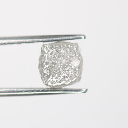 2.81 CT fancy grey cube rough diamond for proposal ring gift for sister gift for girlfriend bezel set ring anniversary present