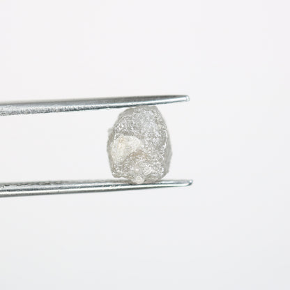 2.81 CT fancy grey cube rough diamond for proposal ring gift for sister gift for girlfriend bezel set ring anniversary present