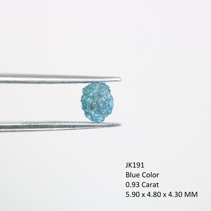 0.93 carat beautiful blue raw rough uncut fancy diamond for designer necklace gold ring diamonds