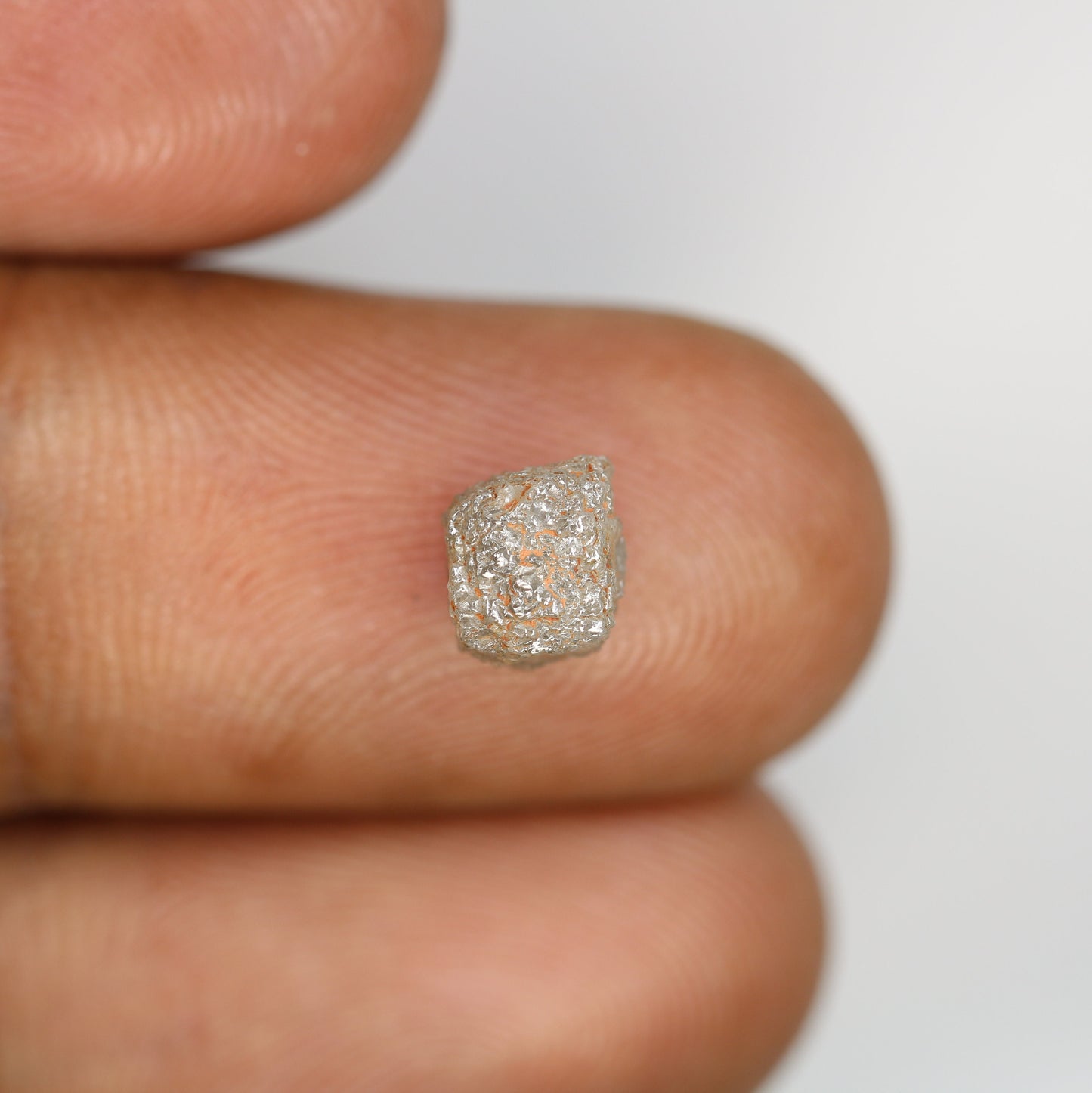 2.68 CT fancy grey cube rough diamond for custom jewelry grey rough diamond ring rough grey stone pendant Mother's Day gift