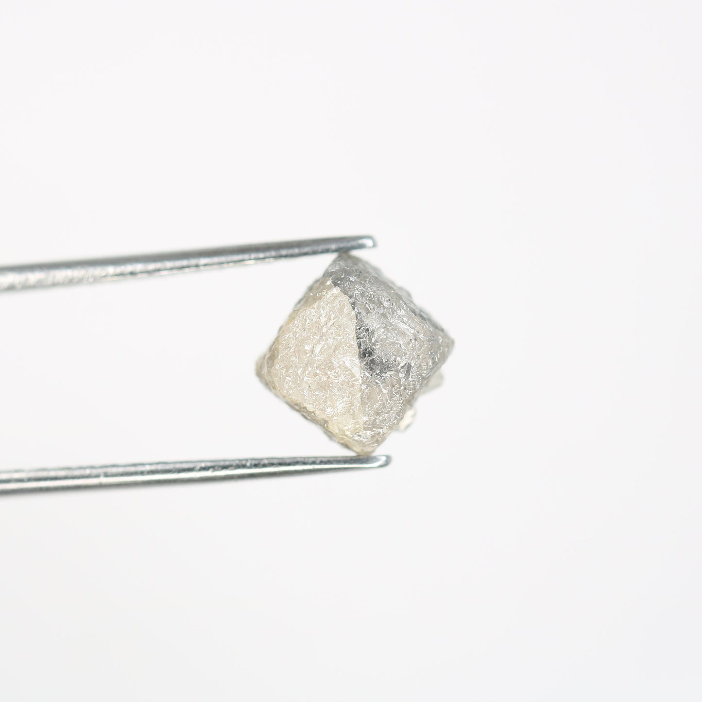 4.9 CT fancy grey rough cube diamond for engagement ring wedding jewelry grey diamond ring gift for her anniversary present