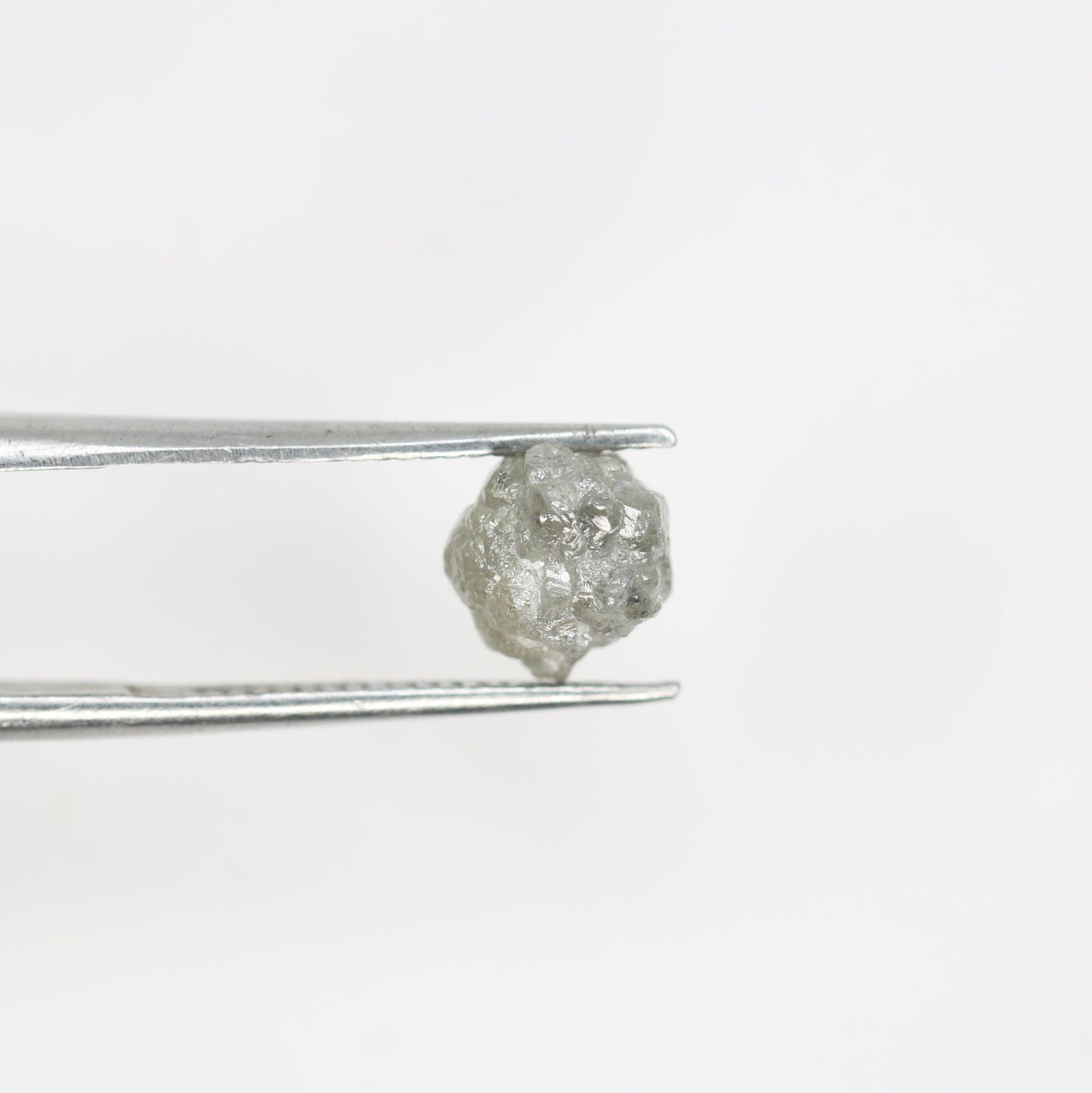 1.85 CT natural grey irregular shape rough unpolished diamond for gold ring diamonds