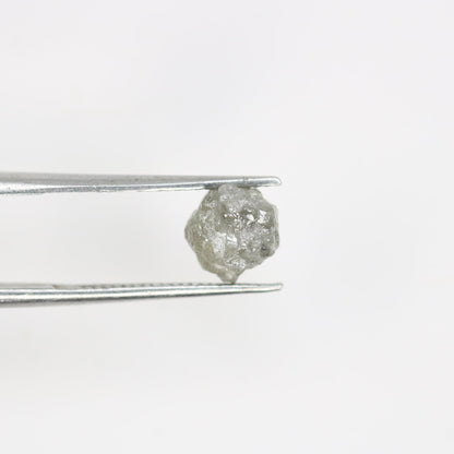 1.85 CT natural grey irregular shape rough unpolished diamond for gold ring diamonds