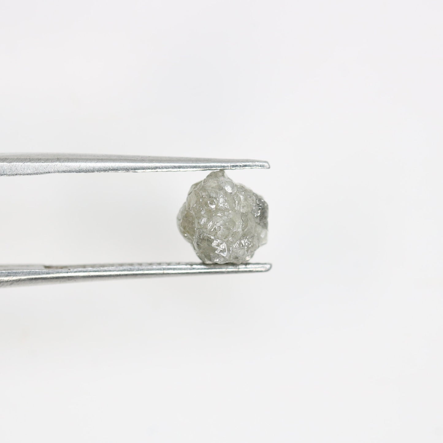 1.85 CT natural grey irregular shape rough unpolished diamond for gold ring diamonds