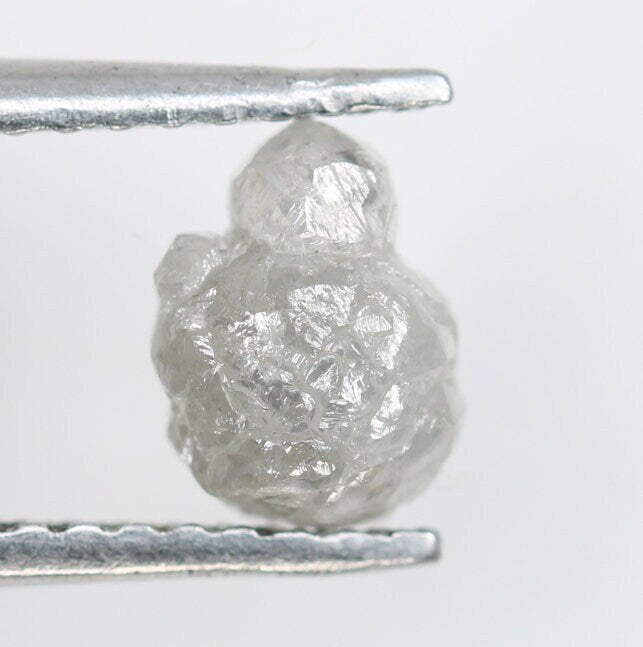 1.13 CT natural grey irregular cut rough raw loose diamond for engagement ring gold ring diamonds