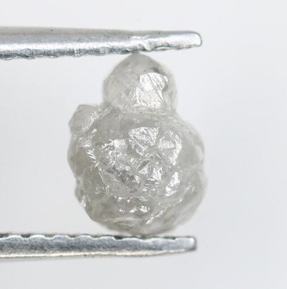 1.13 CT natural grey irregular cut rough raw loose diamond for engagement ring gold ring diamonds