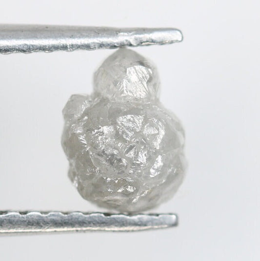 1.13 CT natural grey irregular cut rough raw loose diamond for engagement ring gold ring diamonds
