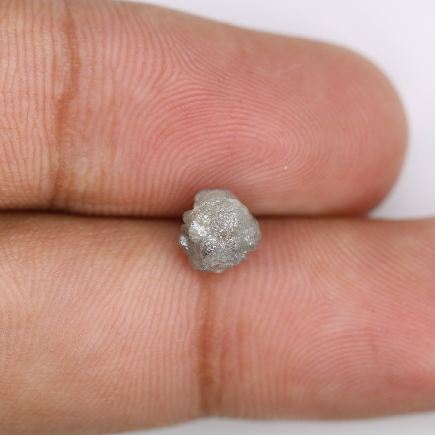 1.85 CT natural grey irregular shape rough unpolished diamond for gold ring diamonds