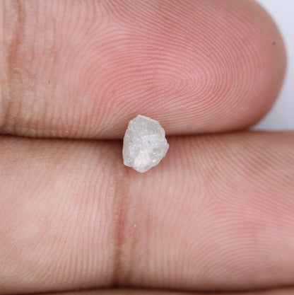 0.75 CT loose uncut raw grey fancy rough natural diamond for wedding band gold ring diamonds