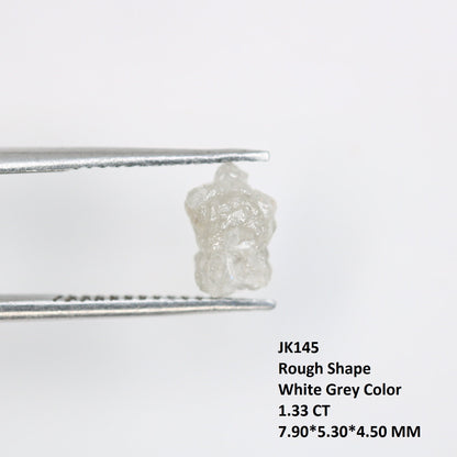 1.33 CT irregular cut white natural uncut raw diamond for proposal ring gold ring diamonds