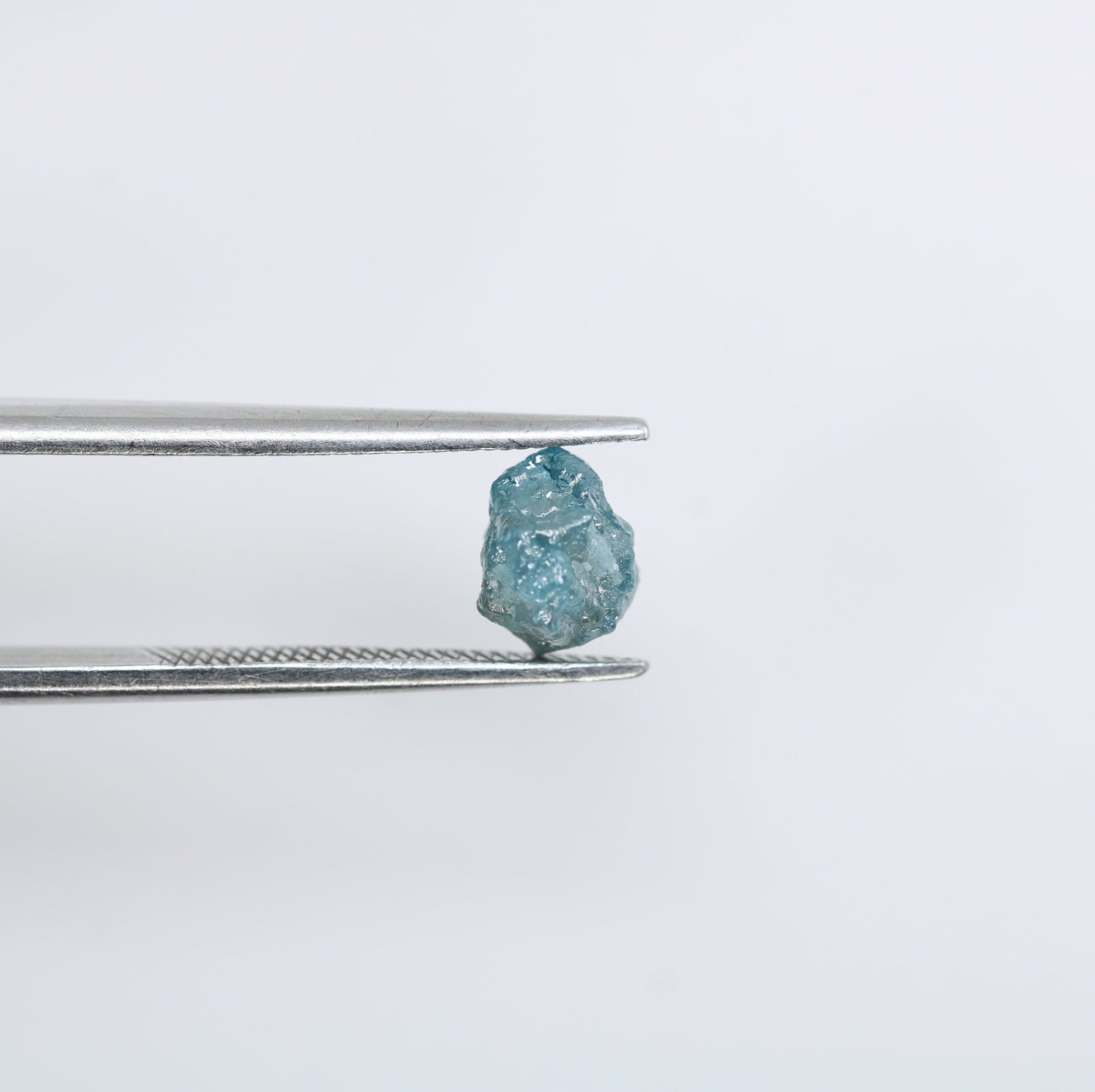 1.29 CT rough uncut irregular cut blue raw opaque diamond for engagement ring gold ring diamonds