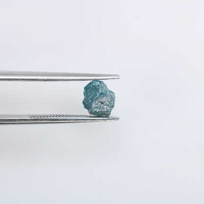 1.29 CT rough uncut irregular cut blue raw opaque diamond for engagement ring gold ring diamonds