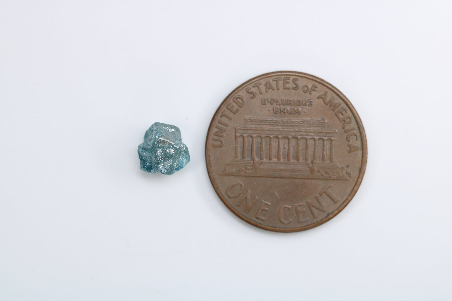 1.29 CT rough uncut irregular cut blue raw opaque diamond for engagement ring gold ring diamonds